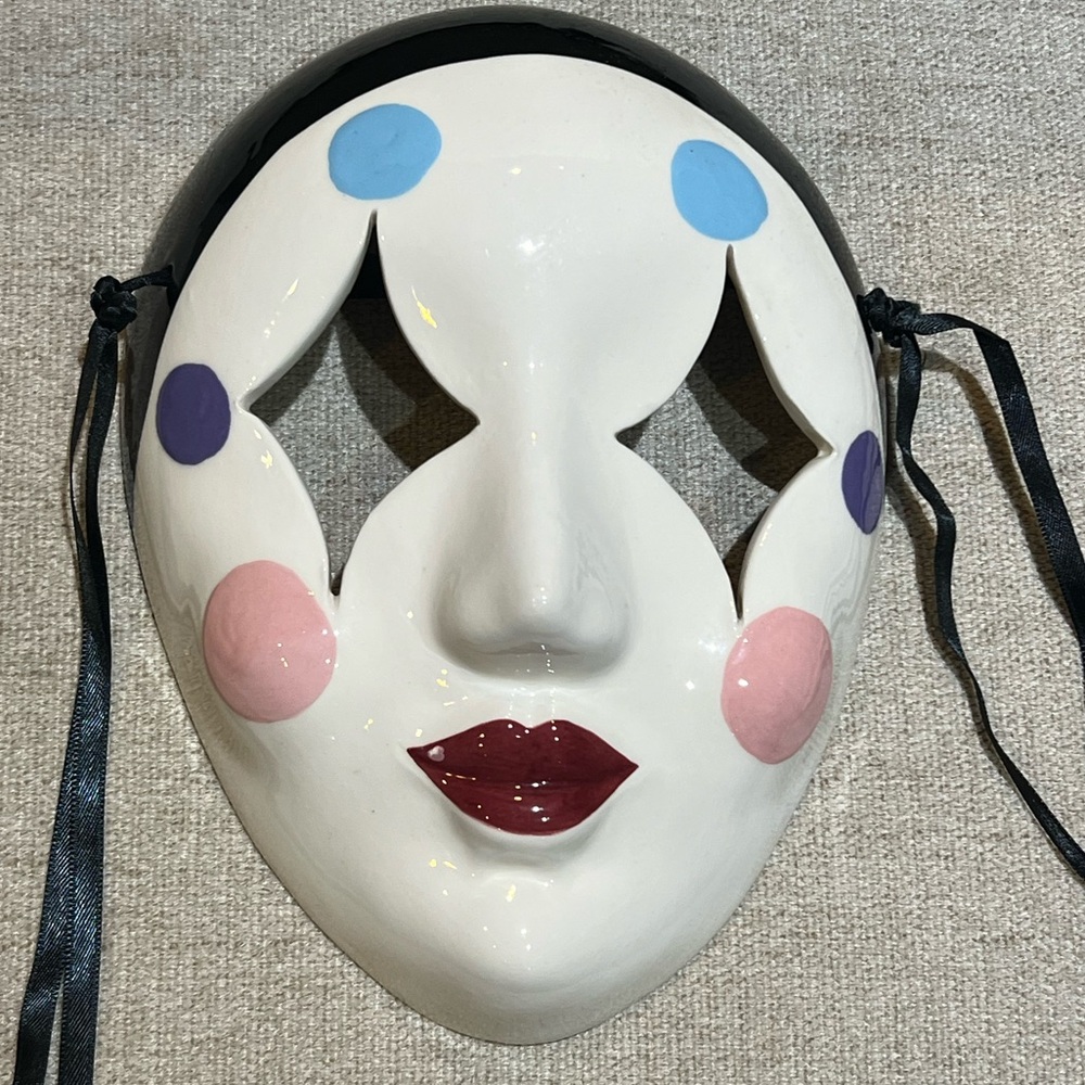 Vintage 1983 Ceramic New Orleans Mardi Gras Mask